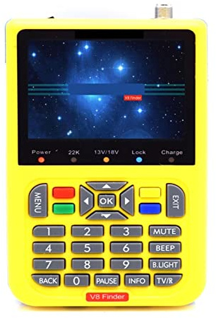 V8 Finder 3.5 Pulgadas DVB-S2X / S2 S 1080P HD Receptor de señal TV 8 Finder 2 Buscador satélite Digital,Larga Espera