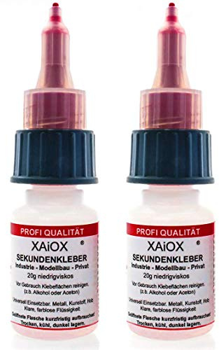 XAiOX 2 superlim cyanacylat superlim 20 g tunnflytande vattentät snabbt