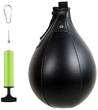 Boxing Speed Bag PU Boxbirne Hängende Boxing Ball Für Fitness- Oder Kampfsporttraining, Thai Training Boxsack Kit Hanging Swivel Workout, Für Ausdauer, Beweglichkeit, Genauigkeit