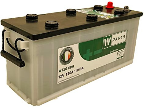 W-Parts, BATTERIA INDUSTRIALE 120 Ah EHD - Heavy Duty - 120Ah - 850A Spunto -510x175x228, Autovettura
