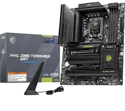 MAG Z890 TOMAHAWK WIFI Motherboard, ATX - Supports Intel Core Ultra Processors (Series 2), LGA 1851 - DDR5 Memory Boost 4 x DDR5 (9200+ MT/s OC), 1 x PCIe 5.0 x16, 1 x M.2 Gen5, 5G LAN, Wi-Fi 7