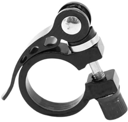 Fc'Noqgn Abrazaderas de tija de sillín, Abrazaderas de tija de sillín de Aluminio, Accesorios para bicicletasAdaptador de Bicicleta de montaña Cierre rápido,Sillines de Bicicleta (Negro - 31,8 mm)