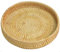 Vassoio di rattan, cesto di rattan intrecciato da 9 pollici, vassoio di vimini rotondo decorativo per servire cibo, snack, frutta, dessert, decorazioni per la casa
