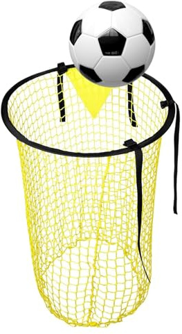 Ninoclar Top Bins Soccer Target Net,Football Training Goal,Kids Top Corner Target Net Goals Training Practice Equipment (Yellow 1, M)
