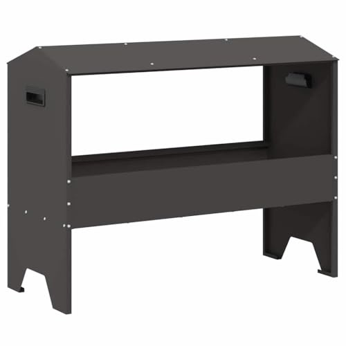 vidaXL Fodertrog för boskap Svart 79 x 35 x 62 cm 15 kg