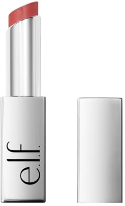 e.l.f. Glow Reviver Slipstick, Tinted Lip Oil Stick, Non-Sticky & Hydrating For A Soft-Shine Finish, Vegan & Cruelty-Free, Rose Latte