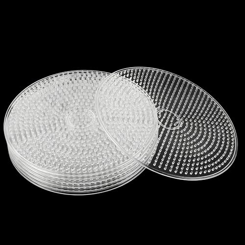 MUXHEL Lot de 16 plaques de perles à repasser, plaques enfichables de 5 mm, plaque à stylo de 15 x 15 cm, modèles de perles à repasser, plaques enfichables transparentes, pour modèles de puzzle