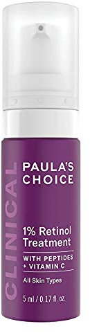 Paula's Choice CLINICAL 1% Retinol Treatment - Anti Aging & Skin Firming Serum for Face - Fights Wrinkles - with Vitamin C & Peptides - All Skin Types - 5 ml
