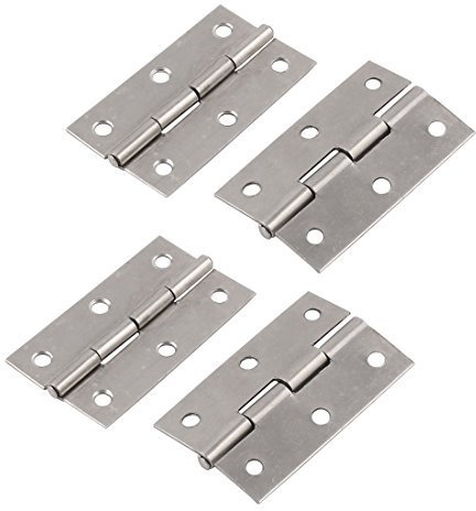 Metalltür, Fenster, Schrank, drehbar, Kiefer, Scharniere, 4 Stück, silberfarben