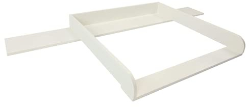 Puckdaddy® Lennard | Wickelaufsatz für IKEA Malm Kommode u.Ä. | 159,5x78x10 cm | Wickelauflage mit Blende aus weißem MDF-Holz | Premium Wickelaufsatz inkl. Montagematerial zur Wandmontage