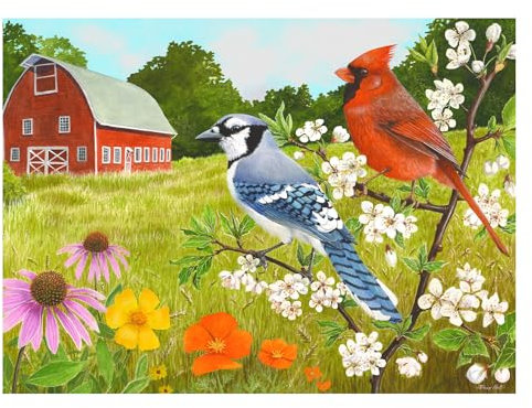 Relish - Dementia Jigsaw Puzzles for Adults - 13 Piece Summer Birds Puzzle - Activities & Gifts for Elderly People with Alzheimer's