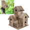 Ruiqas Bird Rest Shelter, Holz Vogelnistkasten Vogelhaus Shelter Vogelständer Kleine Dekoration für den Garten im Freien (20,5X 15,5x15,5 cm / 8,1x6,1 x 6,1 Zoll)