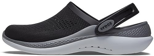 Crocs Unisex Adulto LiteRide 360 Clog Zueco, Black/Slate Grey, 37/38 EU