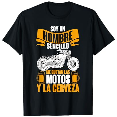 Motero Biker Motoristas Ride Me Gustan Las Motos Y La Cervez Camiseta