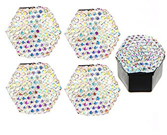 ihreesy 20 Stück Universal 21mm Radmutterkappe,Bling Bling Radmutterkappe Sechskantschutz Auto Radmutter Schraubenschutzkappe Kappen Mutter Radmutter Kappe Abdeckungen Abdeckkappe,Bunt