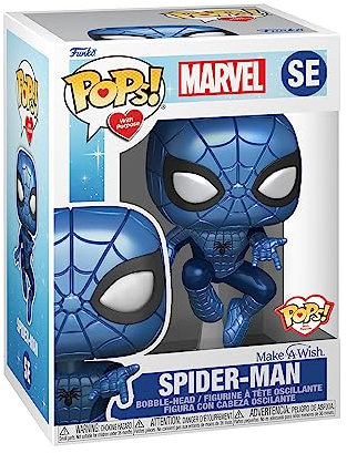 Funko Pop! Marvel: Make A Wish 2022 - Spider-Man - (Metallic) - Marvel Comics - Vinyl-Sammelfigur - Geschenkidee - Offizielle Handelswaren - Spielzeug Für Kinder und Erwachsene