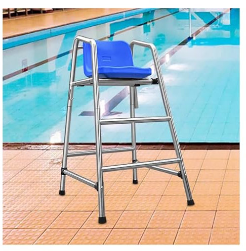 pool stuhl Hoher Rettungsschwimmer-/Liegestuhl für den Außenbereich, 120 cm/150 cm/180 cm hoher Rettungsschwimmerstuhl für Pool, Terrasse, Strand, See, robuster, erhöhter Rettungsschwimmerstuhl aus Ed