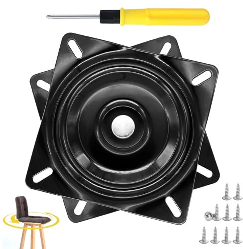 ZHIYUQL® Ferrure rotative à 360° pour charges lourdes - Plateau tournant de 15,2 cm - Plateau tournant pour étagères d'affichage, meubles, chaises, tables, bibliothèques