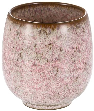 sourcing map Juego de tazas de té de cerámica chinas de 5 onzas, tradicional Gong Fu, taza de té japonesa sin asa, taza de café pequeña para té, café, bebidas de vino, rosa claro