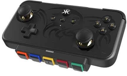 CRKD NEO S Controller with 5-Fret Guitar Grip Attachment For PC, iPhone, iPad, Android, Nintendo Switch/Switch 2, Smart TV (Black Tribal Edition)