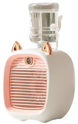 HandhåLlna FläKtar Uppladdningsbara Bärbar Luftkonditionering USB Mini Luftkylare Fläkt Vattenkylningsfläkt Med 3 Hastigheter 2 Lägen Spray Luftfuktare Renare For Bil Hem BäRbar Flera SäTt Att AnväNda