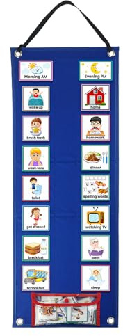 Emploi Du Temps Visuel Pour - Tableau Organisateur De Tâches Pour Le Comportement | Emploi Du Temps Visuel Pour Le Matin Et Le Soir | Pour D'Âge Préscolaire Garçons Filles Et Élèves De