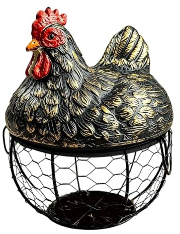 Äggkorg | Vintage Dekorativt Harts Hönslock Organizer | Hexagonal Mesh äggkorg | för inflyttning Potatis Vitlök Lök