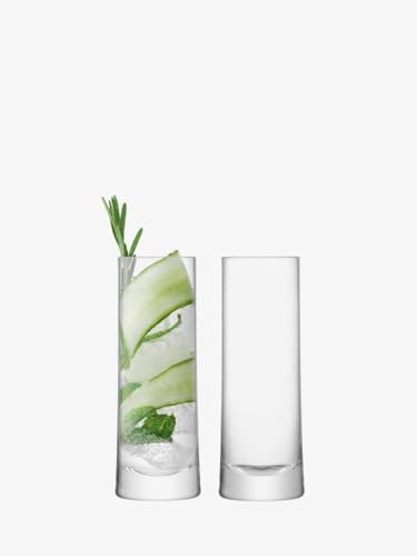 LSA International Gin Highball 380 ml Clear | Set of 2 | Mouthblown and Handmade Glass | GN02