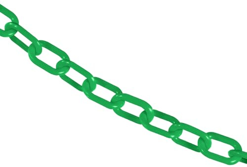 Mr. Chain Plastic Barrier Chain, Green, 25 ft Length (10004-25)
