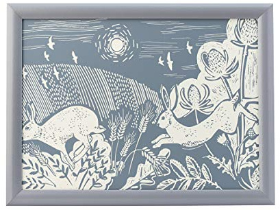 English Tableware Company DD0826A23 English Tableware Co. Artisan Hare Lap Tray, Wood