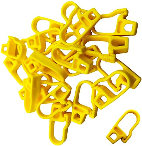 TEKLiNe 20 Ganci Plastica Pvc Corda Elastica Fune Nautica Telone Estensibile Moschettone, Gancio Moschettone Plastica Corda Fissaggio Fune Elastica Gancio Corda Elastica 8mm