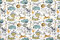 Stoff Meterware Kinderstoff Baumwollstoff Baumwolle - 1 Meter, Nähen, Bettwäsche, Kinder, Baby, Jungen, Mädchen, Bekleidung, Deko (Tiere aus Afrika)