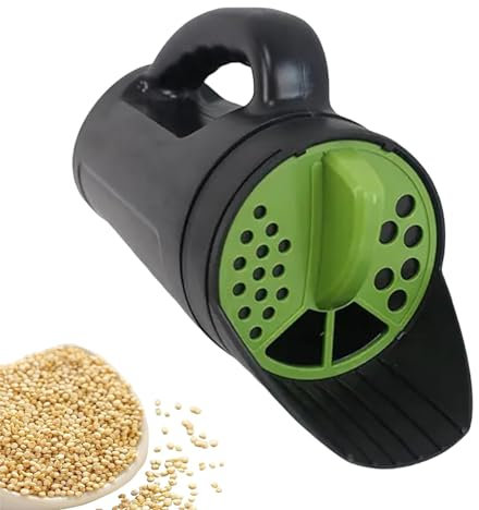 Esparcidor de jardín manual para césped, herramienta portátil para esparcir sal | Herramienta de esparcidor de mano con mango ergonómico con amplio espacio, esparcidor de mano con mango ergonómico