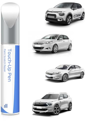 PARTS4EV KWE Blanc Nacre/Pearl White - Vernice per ritocchi Citroen con corrispondenza esatta – riparazione di graffi e scheggiature