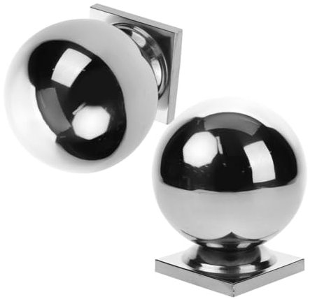 IWOWHERO 2pezzi Copertura Inossidabile Per Posto Recinzione Palle Decorative Per Scale e Per Esterni Accessori Per Recinzioni e Decorativi