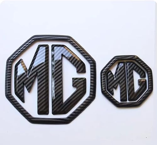 AzurePure Car Logo Badge for MG HS 2018-2025,ABS Car 3D Logo Car Emblem Replacement Badge Sticker Cover Vehicle Specific Car Decorations,Black B