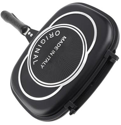 ACOGEDO Dubbelsidig Panna, 32 Cm/12.6in Kök Levererar Grill Grillpanna Fyrkantig Stekpanna Grillpannor för Hemmatlagning