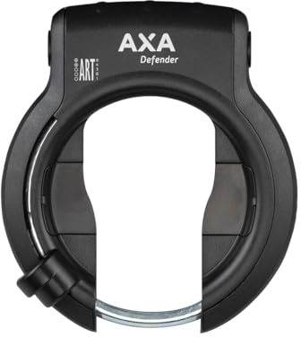 AXA Defender Rahmenschloss – Sicherheitsstufe 12 – Breite Öffnung 51 mm – Einsteckkette Kompatibel – Schlüssel nicht abziehbar – Schwarz