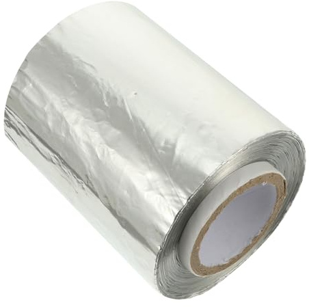 BELLIFFY Feuille de Retrait d'Ongles en Aluminium Argenté 500G, Rouleau Épais et Long pour Salon Professionnel ou Manucure DIY Facile