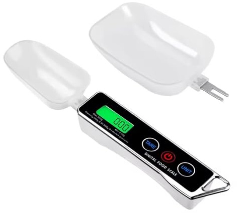 StaZamor Digital Measuring Spoon Food Scale Spoon 0.05g to 500g Electronic Measuring for Baking Cooking Coffee Spices Kitchen Gadgets (Black)