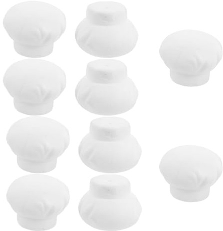AKOOSY 10 Mini Cappelli da Cuoco per Casa delle Bambole Accessori da Cucina in Miniatura per Progetti Fai da Te e Feste Cappellini da Chef per Bambole e Decorazioni Artigianali