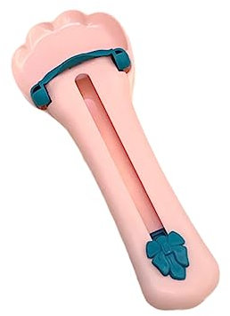 TITA-DONG Katzenkrallenförmiger Katzenstreifen-Quetschlöffel, Delectables Leckbarer Katzenleckerli-Löffel, Nassleckerli-Katzenfutterlöffel, Leckerli-Quetschlöffel für die Leckfütterung Nasser(Rosa)