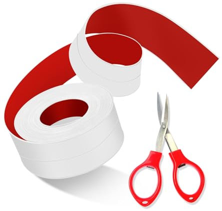 HonexCesng Dichtungsband Selbstklebend, Wasserdichtes Klebeband, Dichtband für Küche/Badezimmer/WC/Ecke. Verhindert dass Feuchtigkeit und Verhindert Schimmel, Einfach zu Verwenden