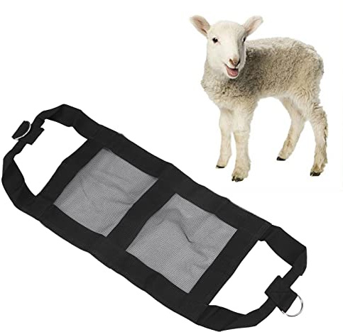 Mumusuki Imbracatura per Pesatura di Bestiame con Cinghie Rinforzate, Fibbie Regolabili capacità di 100 kg Imbracatura per Pesatura di Animali per Vitelli Agnelli Capre Alpaca