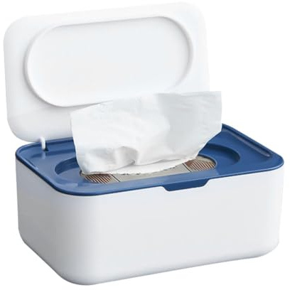 1 pezzo di salviette umidificate per bambini, scatola di carta igienica umida con coperchio, rimovibile, conservabile, per casa, ufficio, esterno, grigio, salviettine umidificate creative idratanti