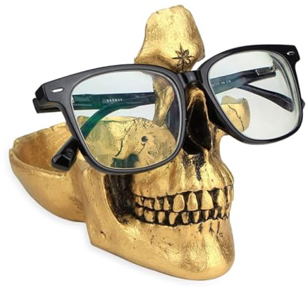WhaleO Porta Gafas Soporte Decorativo para Gafas, de Resinoso, Expositor Gafas de Sol Expositor Gafas Bandeja Llaves Vaciabolsillos para Decoración del Hogar, Oficina, Escritorio, Decoracion Halloween