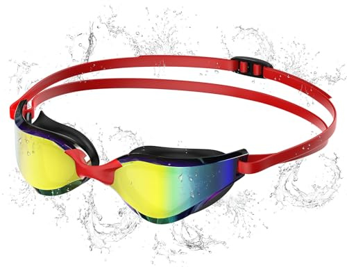 Seaflar Gafas Natacion Polarizadas Antivaho Protección UV400 | Correa de Silicona Ajustable - Profesional para Adultos & Adolescentes, Deportes Acuáticos Hombres Mujeres