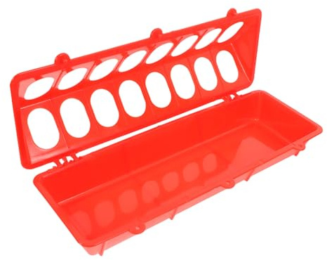 EPIGEIST Mangime per Pollame in Plastica Piccolo Distributore Antispill per Piccioni e Quaglie Riduce Sprechi e Mantiene Leggero e Portatile per