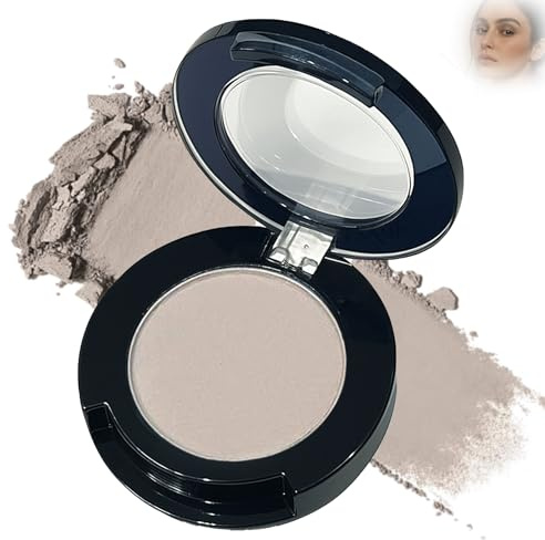 Matte Ash Grey Single Eyeshadow – Smooth Blendable Powder, Long-Lasting Waterproof & Smudge-Proof Eye Makeup, Perfect for Natural or Smokey Looks (03#Ash Grey)