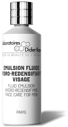 Laboratoires Didier Rase – Soin Visage Homme Anti-Rides - Émulsion Fluide Hydro-Redensifiante - Actif Naturel Breveté agissant sur la Testostérone - Tous Types de Peaux - 75 ml